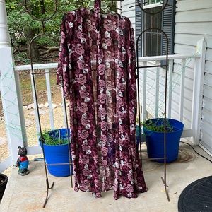 Full length light robe/beach cover up.